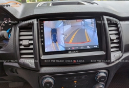 Màn hình DVD Bravigo Ultimate (4G+64G) liền camera 360 Ford Ranger 2012 - nay